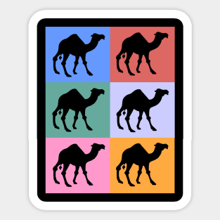 Camel Vintage Art Sticker